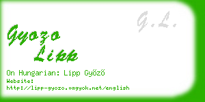 gyozo lipp business card