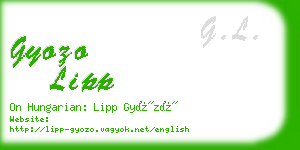 gyozo lipp business card